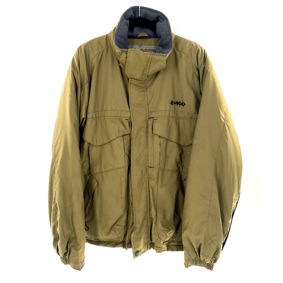 E408 Turbine Boardwear Mens Snowboarding Ski Jacket Full‎ Zip Sz Med Brown Tan - Picture 1 of 16